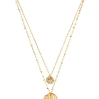 Doble colgante dorado